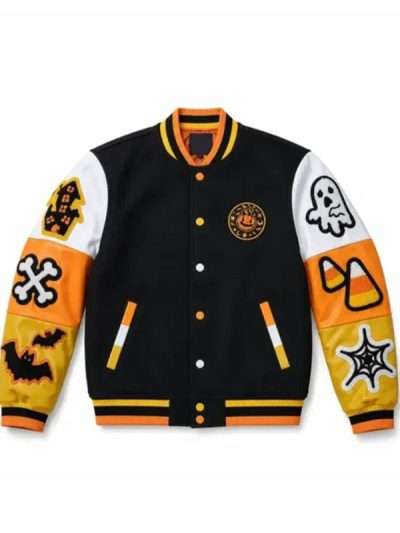 Halloween Boo Varsity Jacket