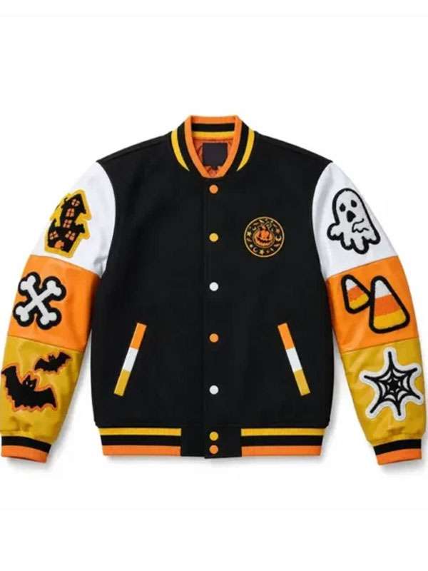 Halloween Boo Varsity Jacket