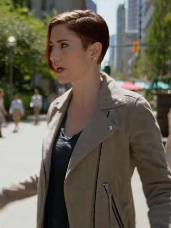 TV Series Supergirl Alex Danvers Beige Suede Jacket