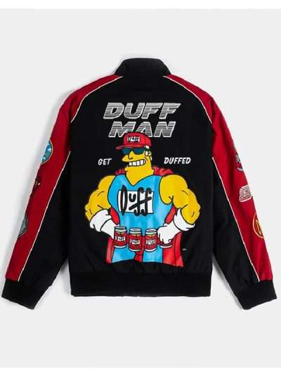 The Simpsons Duff Man Racing Jacket