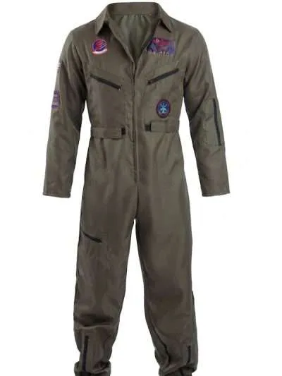 Top Gun Flight Costume Jumpsuit