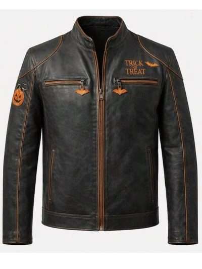 Halloween Trick or Treat Leather Jacket