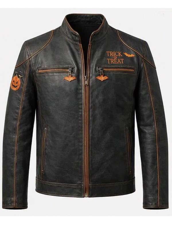 Halloween Trick or Treat Leather Jacket