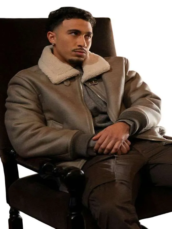 Beauty in Black Xavier Smalls Fur Leather Jacket