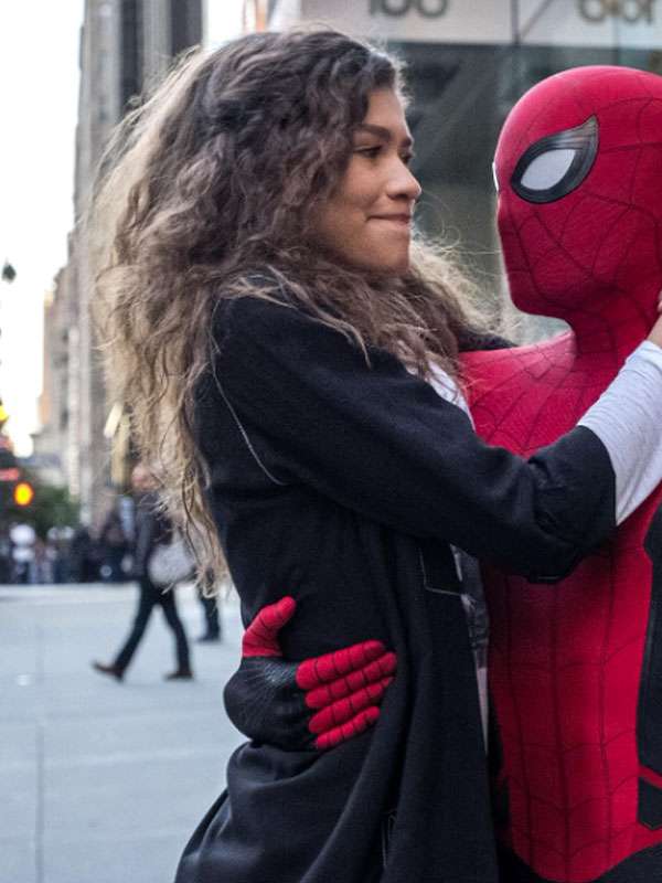 Zendaya Movie Spider Man No Way Home Black Cotton Jacket