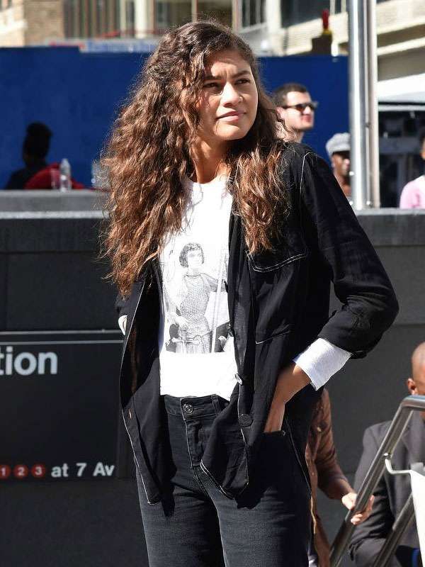 Zendaya Spider Man No Way Home Black Jacket