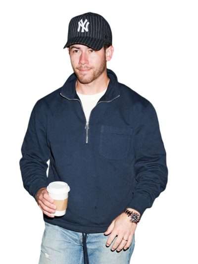 Tribeca Nick Jonas Blue Sweatshirt