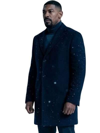 Lanterns Aaron Pierre Black Wool Coat