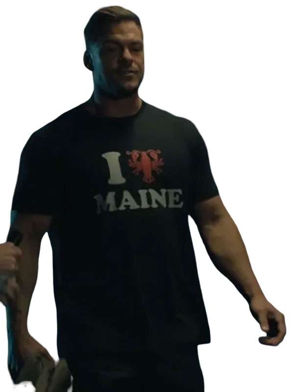 Alan Ritchson Reacher S03 I Maine Lobster Black T-Shirt