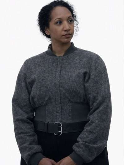 Silo S03 Alexandria Riley Grey Bomber Jacket