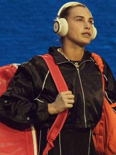 Aryna Sabalenka US Open 2026 Black Track Jacket