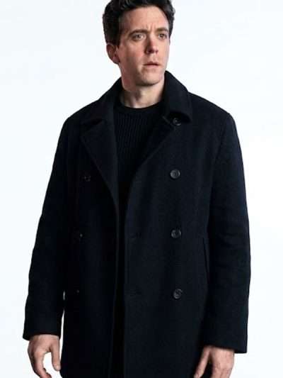 Silo S03 Ashley Zukerman Black Wool Coat