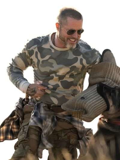 Brad Pitt Camo Sweatshirt