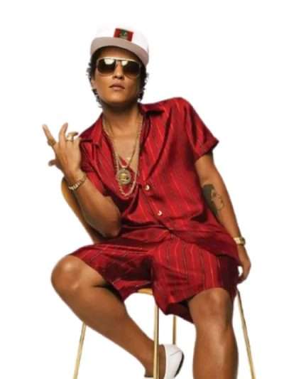 Bruno Mars 24K Magic Red Tracksuit Costume