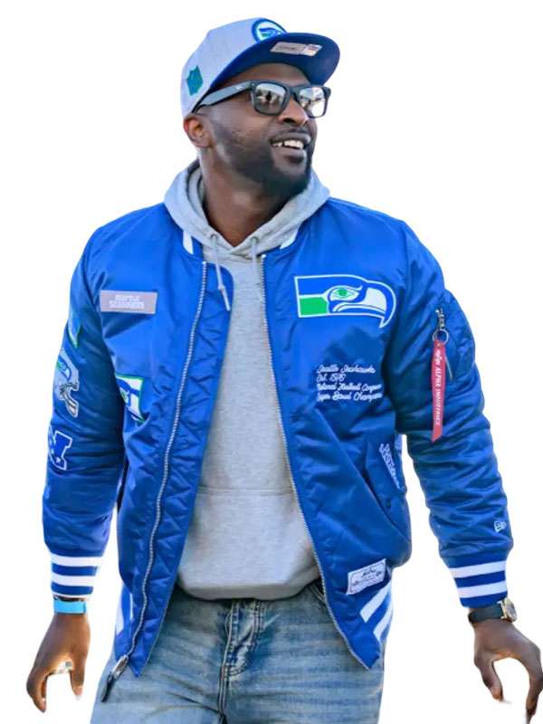 Cliff Avril 2026 Seattle Seahawks Blue Jacket