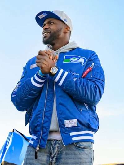 Cliff Avril 2026 Seattle Seahawks Bomber Jacket
