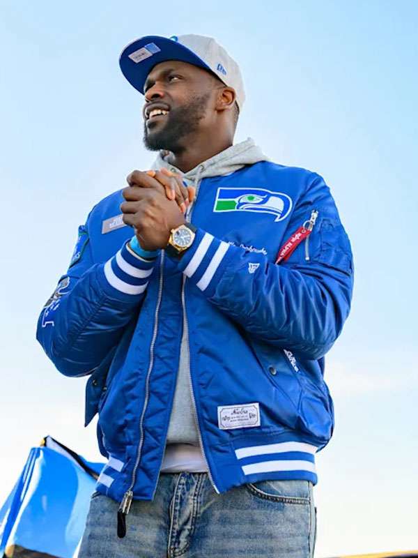 Cliff Avril 2026 Seattle Seahawks Bomber Jacket
