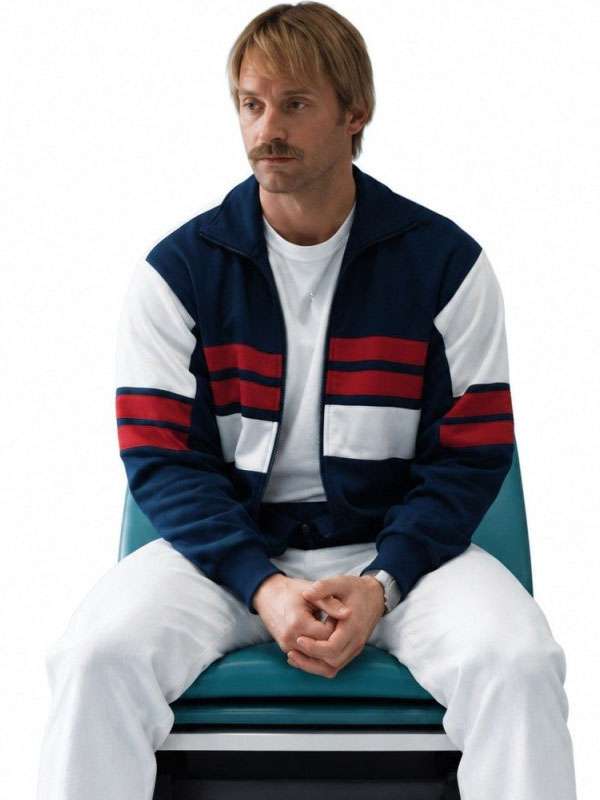 David Corenswet Mr. Irrelevant 2026 Blue Track Jacket