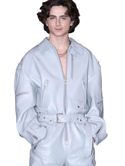 Dune Part Two Timothee Chalamet Leather Jumpsuit