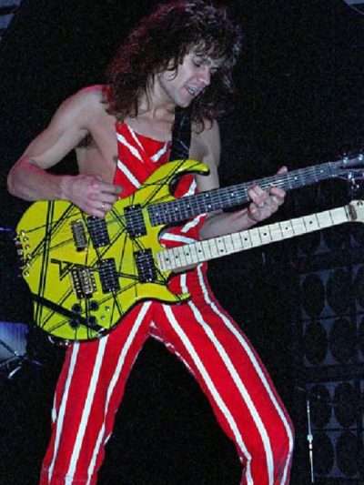 Eddie American Rock Band Van Halen Striped Overalls