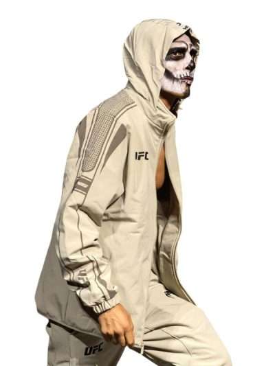 Edgar Chairez UFC 2026 Beige Track Jacket