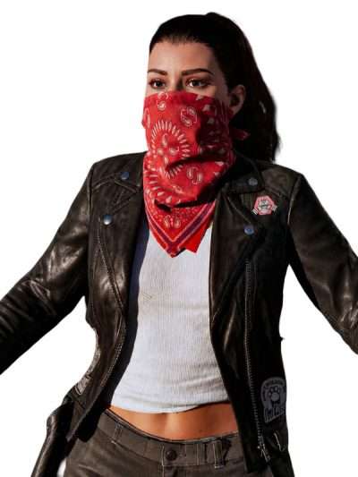 GTA VI Lucia Black Biker Leather Jacket