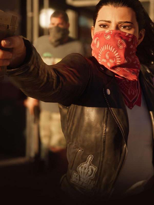 GTA VI Lucia Caminos Black Biker Leather Jacket