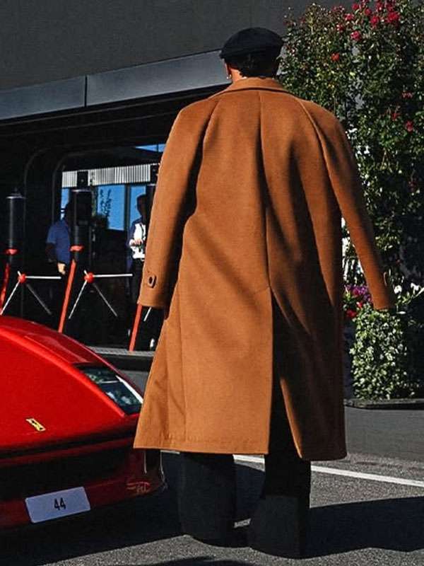 Grand Prix Italy 2026 Lewis Hamilton Brown Long Coat