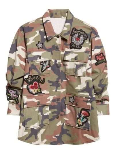 Greta Onieogou All American S08 Western Appliqué Camo Jacket