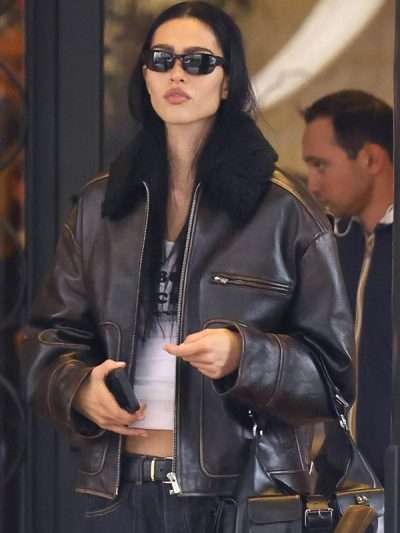 Hamlin Milan Fashion Week Amelia Gray Brown Jacket