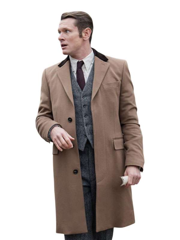 Ink 2026 Jack O'Connell Brown Wool Coat