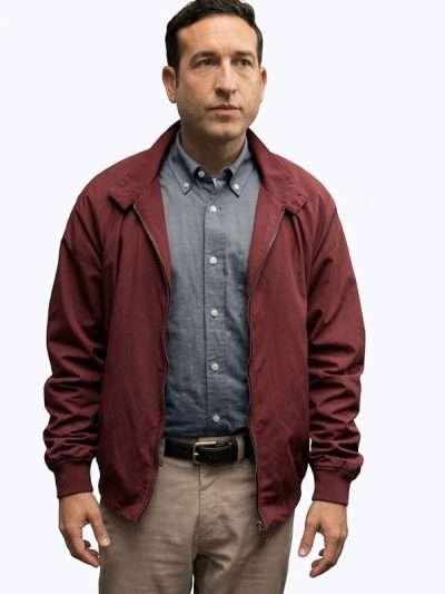 Reacher S04 Jacob Merrick Burgundy Jacket