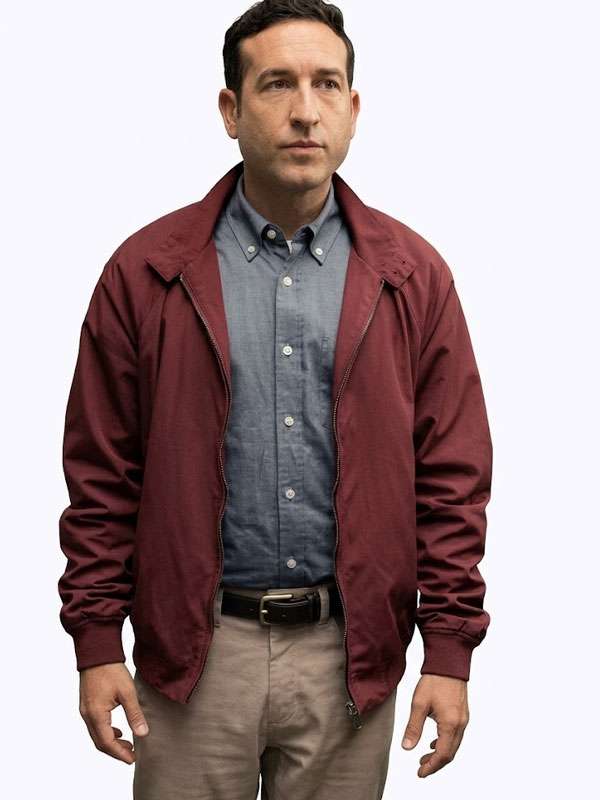 Reacher S04 Jacob Merrick Burgundy Jacket