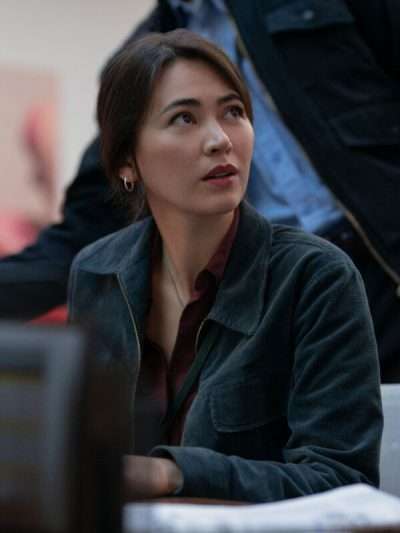 Jessica Henwick Silo 2026 Grey Corduroy Jacket