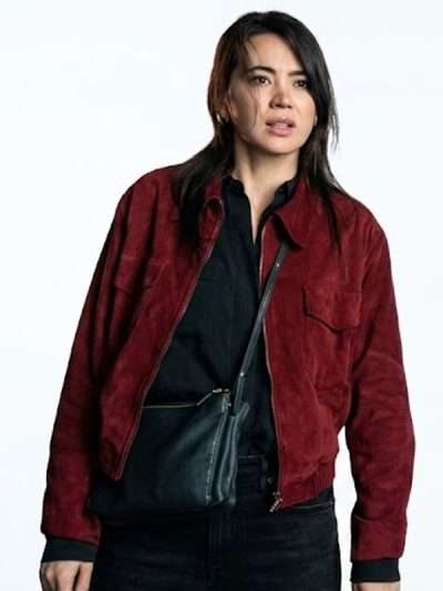 Silo S03 Jessica Henwick Red Suede Jacket
