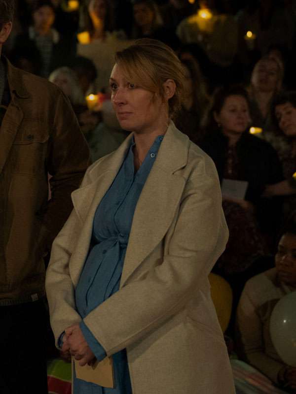 Jessica Wren Last Seen Grey Wool Coat