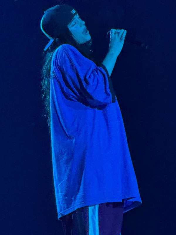 Kia Forum Billie Eilish Oversized Purple T-Shirt