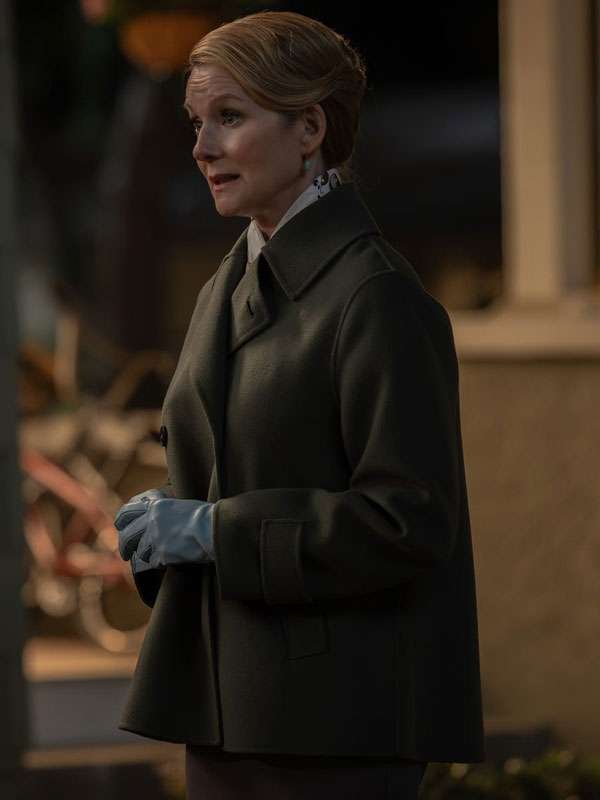 Laura Linney Lanterns 2026 Green Peacoat