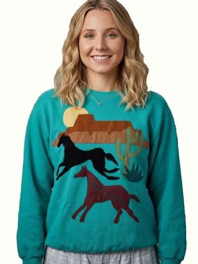 Adults S02 Lucy Freyer Horses Sweatshirt