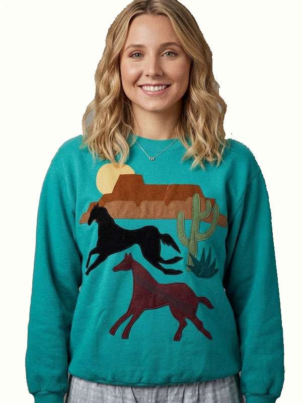 Adults S02 Lucy Freyer Horses Sweatshirt