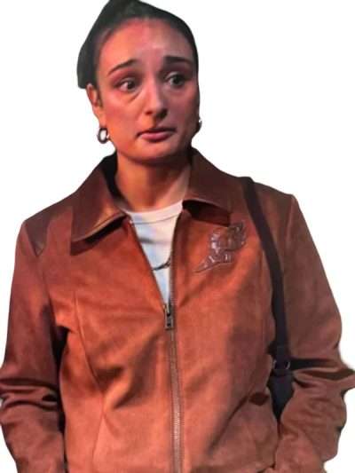 Ted Lasso S04 Margy El Sherif Brown Suede Jacket