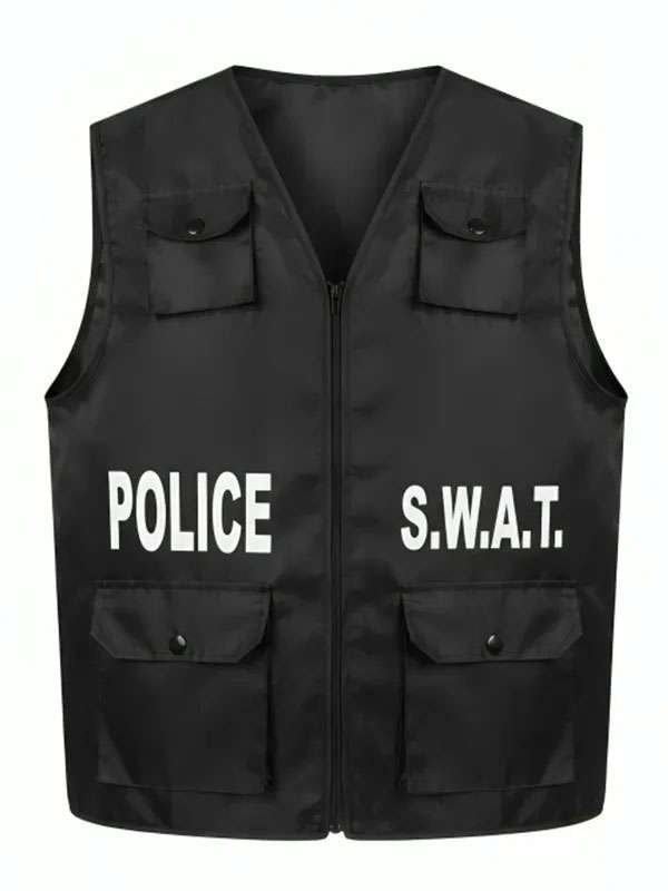 Black SWAT Costume Vest