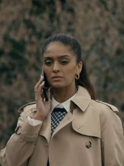 MobLand 2025 Seraphina Harrigan Beige Trench Coat