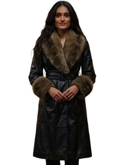 MobLand S02 Seraphina Harrigan Shearling Leather Coat