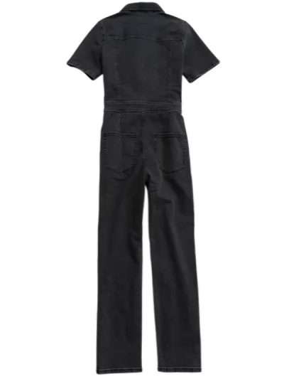 Unisex Black Pit Crew Jumpsuit