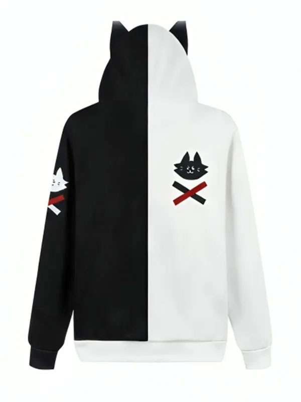 Ookami Mio Black and White Hoodie