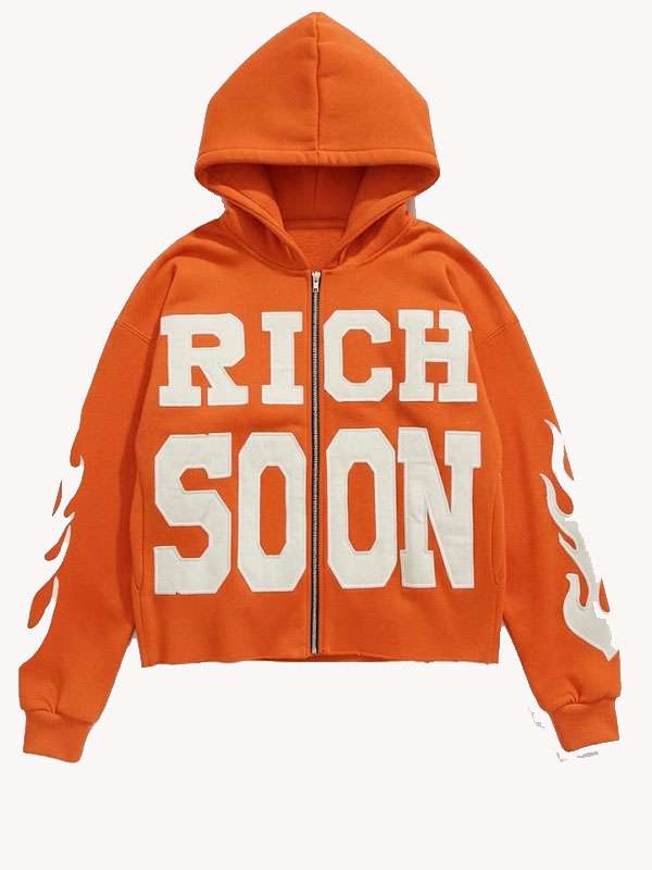 Rich Soon Orange Hoodie