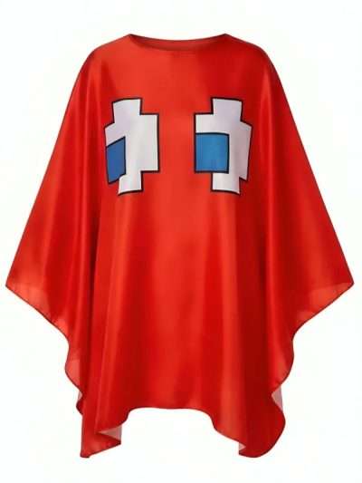 Pac Man Blinky Poncho Costume