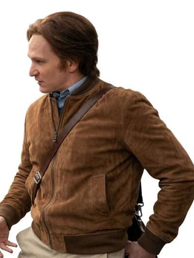 Jamie Parker Ride or Die Brown Suede Leather Jacket