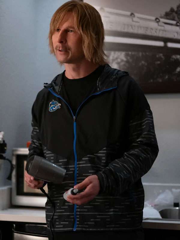 Chad Powers S02 Russ Holliday Black Track Jacket